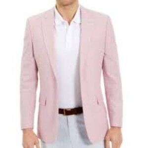 Tommy Hilfiger Mens Modern-Fit TH Flex Stret Light Pink 46L